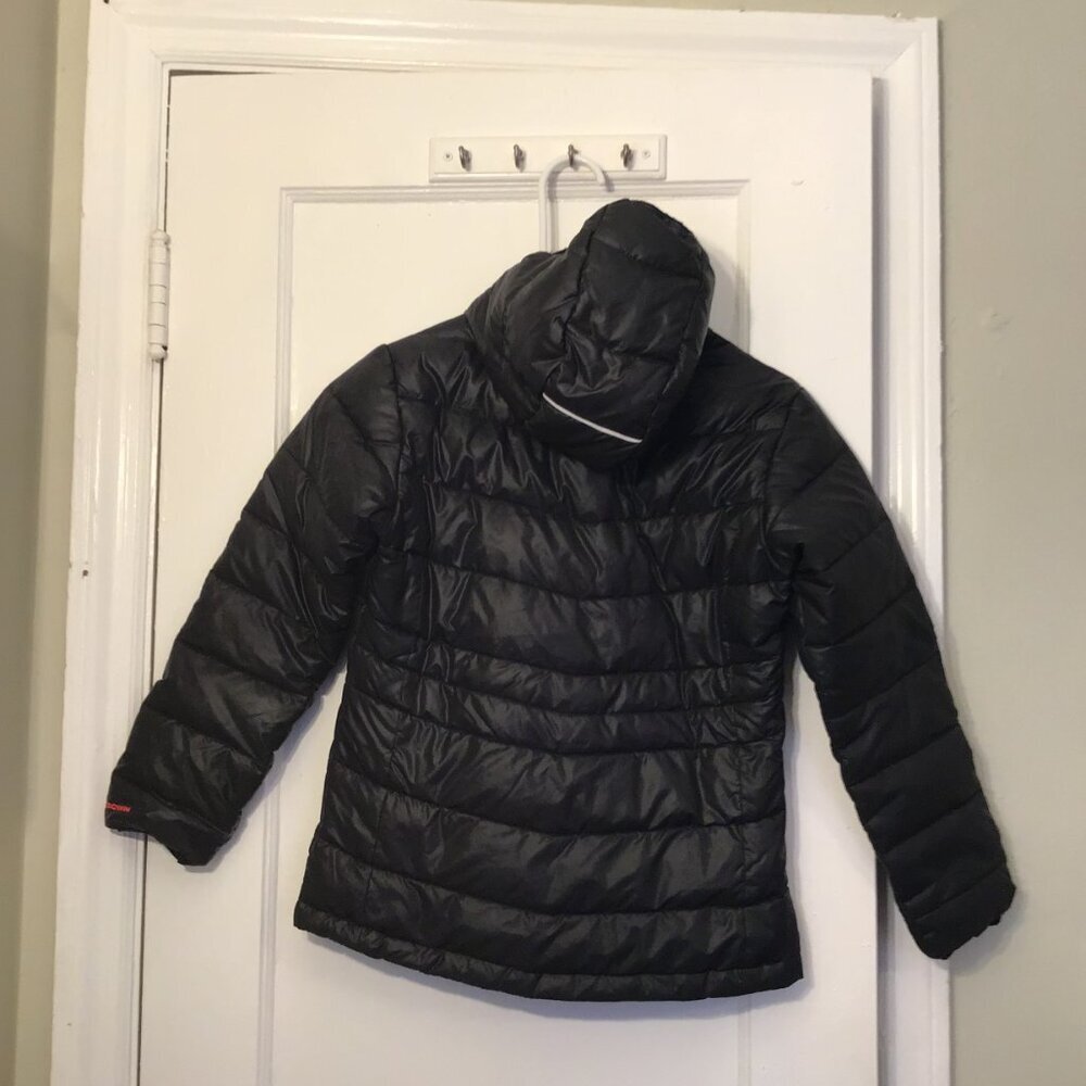 Columbia Kids’ Lightweight Down Hooded Jacket Black Size M (10/12) - Picture 2 of 6